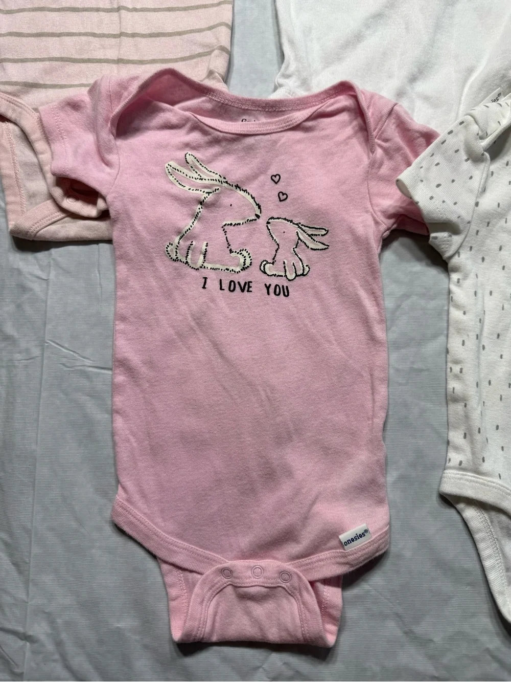 Baby Girl Pink Bodysuits Bundle Size 6-9 Months